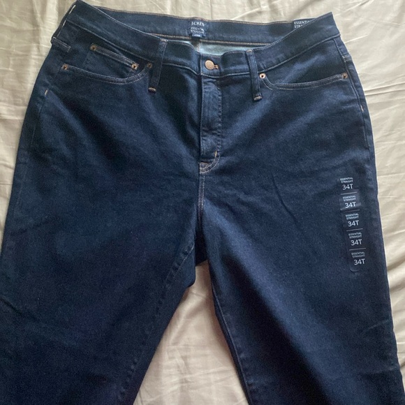 J. Crew Essential Straight Jeans All Day Stretch in Black NWT Size 34T - Picture 4 of 16